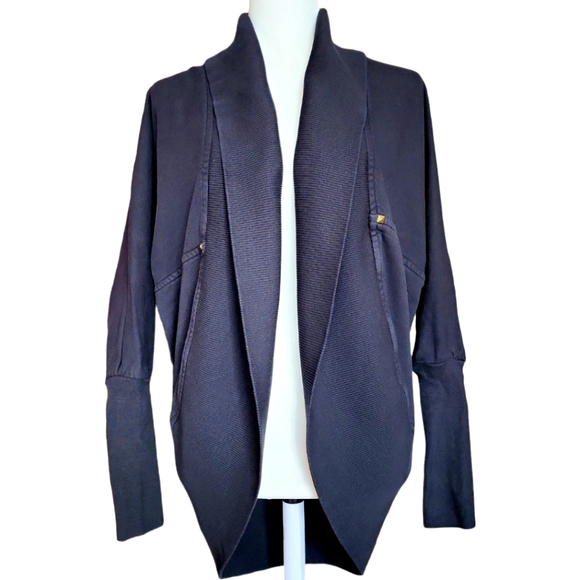 Aritzia Wilfred Diderot Black Cocoon Cardigan Sweater - Picture 4 of 12